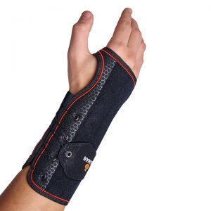 Muñequera con férulas palmar y dorsal